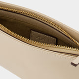 Sac Hobo Mini Curve - Manu Atelier - Cuir - Ivoire