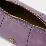 Sac Hobo Xx Mini Cylinder - Manu Atelier - Cuir - Violet