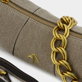 Sac Hobo Xx Mini Cylinder - Manu Atelier - Denim - Gris