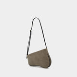 Sac Hobo Mini Curve - Manu Atelier - Denim - Gris/Noir