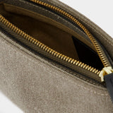 Sac Hobo Mini Curve - Manu Atelier - Denim - Gris/Noir