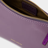 Sac Hobo Mini Prism - Manu Atelier - Cuir - Acier/Violet