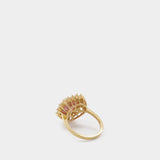 Bague N-Dia Heart 1 en Rose/Argent Plaqué Or