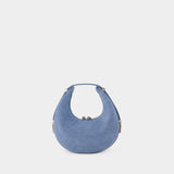 Sac À Main Toni Mini - Osoi - Suède - Denim Sky