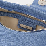 Sac Hobo Brocle Small - Osoi - Cuir - Denim Sky