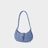 Sac Hobo Bean - Osoi - Cuir - Denim Sky