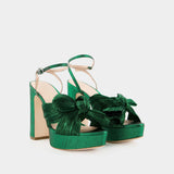 Sandales Natalia - Loeffler Randall - Cuir - Émeraude