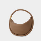 Sac Disc 30 en Cuir Beige