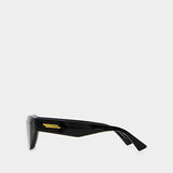 Lunettes De Soleil - Bottega Veneta - Noir/Gris