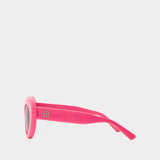 Lunettes De Soleil - Balenciaga - Rose/Gris