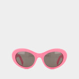 Lunettes De Soleil - Balenciaga - Rose/Gris