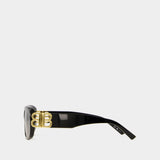 Lunettes De Soleil - Balenciaga - Noir/Gris