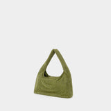 Sac Hobo Mini Crystal Mesh - Kara - Laiton - Kaki