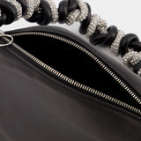 Sac Hobo Phone Cord - Kara - Cuir - Noir