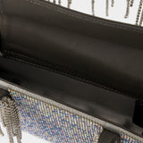 Sac à main Crystal Mesh Midi - Kara - Cuir - Blue Pixel