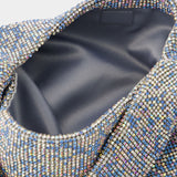 Sac Mini Crystal Mesh Armpit - Kara - Polyster - Blue Pixel