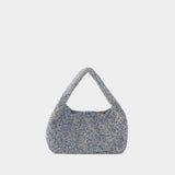 Sac Mini Crystal Mesh Armpit - Kara - Polyster - Blue Pixel