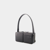 Sac Hobo Stacked - Kara - Cuir - Noir