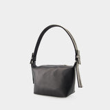 Sac À Main Double Bow Pouch - Kara - Cuir - Noir