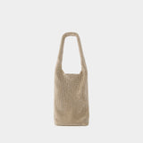Sac Porté Épaule Crystal Mesh Wine Cooler - Kara - Maille - Beige