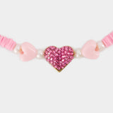 Collier Pink Heart - Shourouk - Laiton - Rose