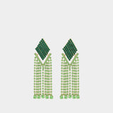 Boucles d'Oreilles Scorpios en Laiton Vert