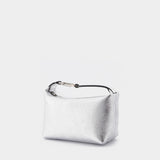 Sac Moonbag en Cuir Argenté