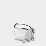 Sac Tiny Moon en Cuir Argenté