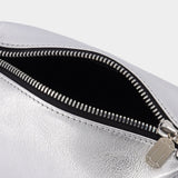 Sac Tiny Moon en Cuir Argenté