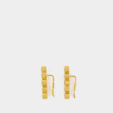Boucles d'Oreilles Dorées avec des Zirconiums