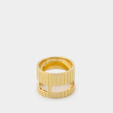 Bague Slot Core en Plaqué Or