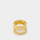 Bague Slot Core en Plaqué Or