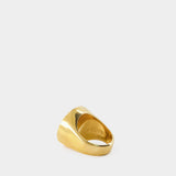 Bague Signet - In Gold We Trust - Laiton - Doré