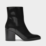Bottines Leandra en Cuir Noir
