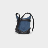Sac Hobo The Curve - Alexander Mcqueen - Coton - Denim/Noir