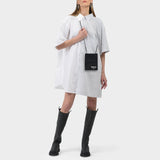 Sac Bandoulière en Polyester Noir