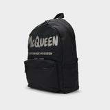 Sac À Dos Metropolitan - Alexander Mcqueen - Noir/Off White