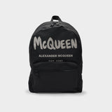 Sac À Dos Metropolitan - Alexander Mcqueen - Noir/Off White