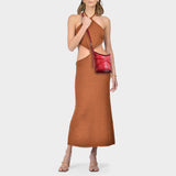 Sac The Curve en Cuir Rouge