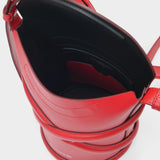 Sac The Curve en Cuir Rouge