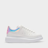 Sneakers Oversized - Alexander Mcqueen - Cuir - Blanc/Holographique