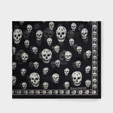Écharpe Ca Skull 104X120 - Alexander Mcqueen - Laine - Noir/Ivoire