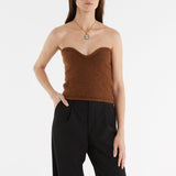 Collier Plate Med Cameo en Laiton