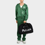 Sac de Cordon, Grand en Polyester Noir & Blanc