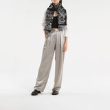 Echarpe Ribbon Reverse - Alexander Mcqueen - Laine - Gris