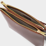 Sac Sarah en Cuir Lisse Noisette