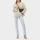 Sac Hobo Geneve Mini - A.P.C. - Cuir - Noir