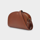 Sac Demi-Lune - A.P.C. - Cuir - Noisette