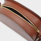 Sac Demi-Lune - A.P.C. - Cuir - Noisette
