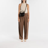 Sac Hobo Sarah A Strap Mini - A.P.C. - Cuir - Noir